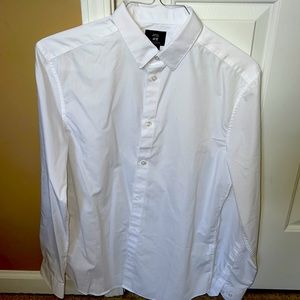H&M Easy Iron, White, Men’s Dress Shirt Medium.